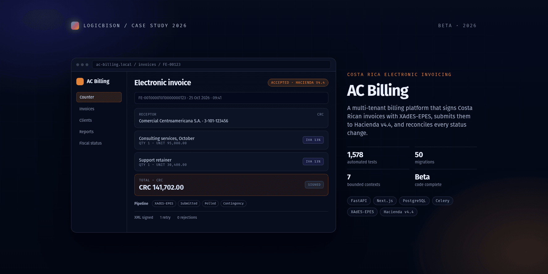 AC Billing: Costa Rica Electronic Invoicing